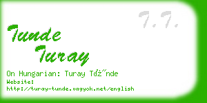 tunde turay business card